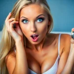 Žena s hodinami v ruce.